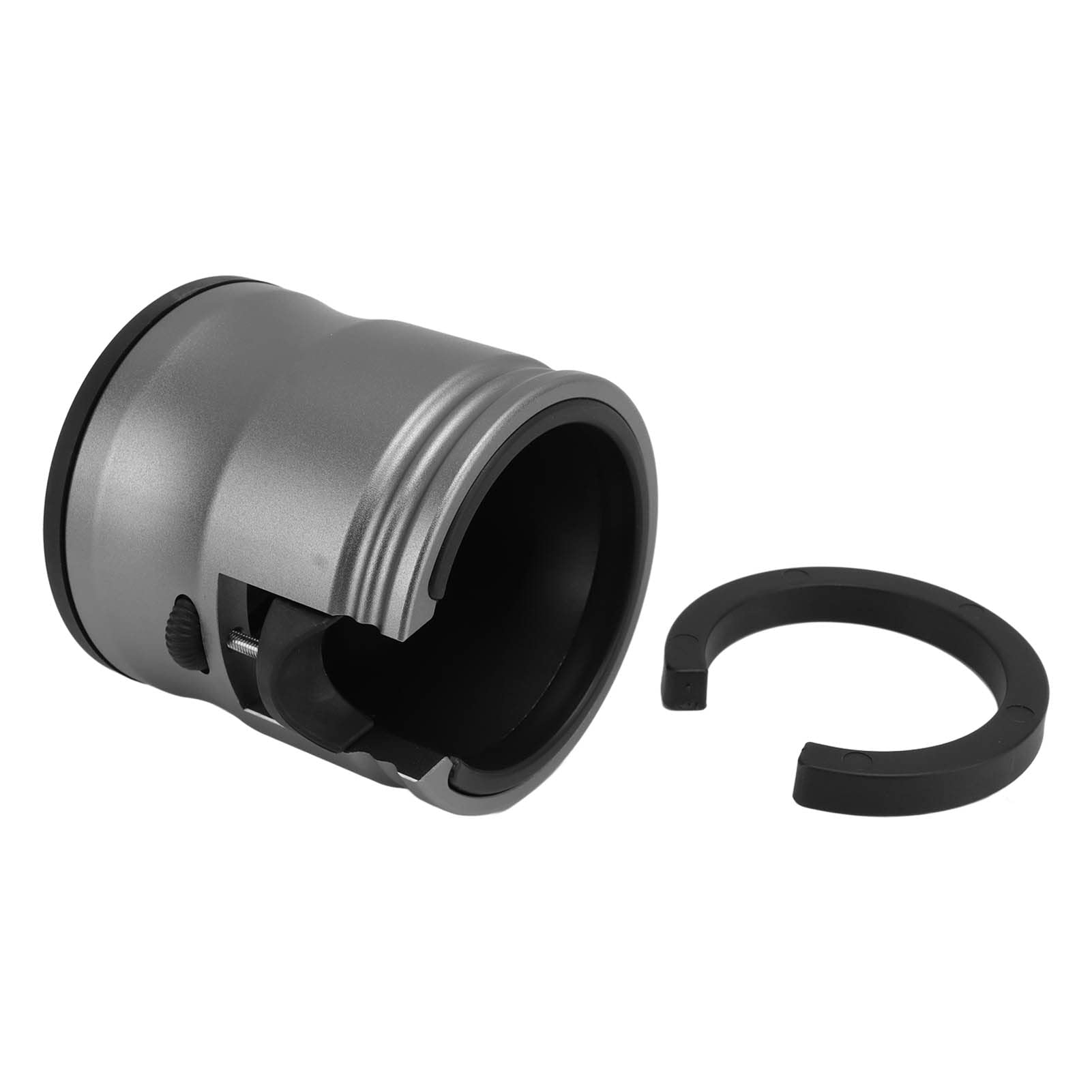 Soporte de Portafiltro de Café, Base de Soporte de Apisonamiento de Portafiltro de Café de Aleación de Aluminio, Soporte Redondo Redondo para Tamper de Café, Soporte de Manija de Filtro(Negro)