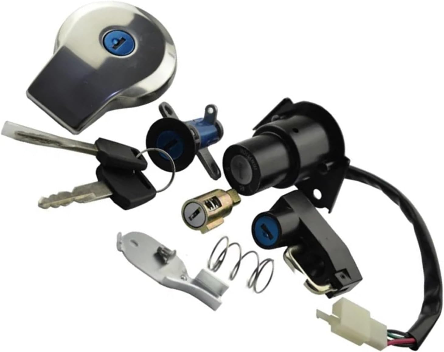 motorcycle Ignition Key Compatible With Xv250 Motorcycle Accessories Ignition Switch Lock Include Key Kit Ignition Starter Switch Lock Key Set