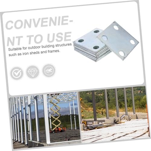 Plaque soudable anti-vibration pour stabiliser un support de structure lourd - 8