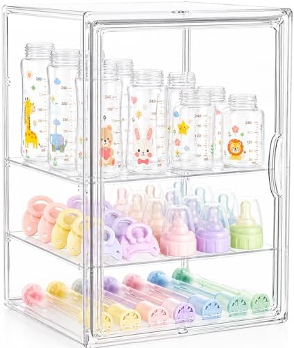 Baby Bottle Storage Organizer for Countertop Cabinet