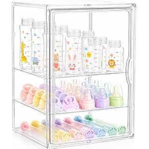 Baby Bottle Storage Organizer for Countertop Cabinet