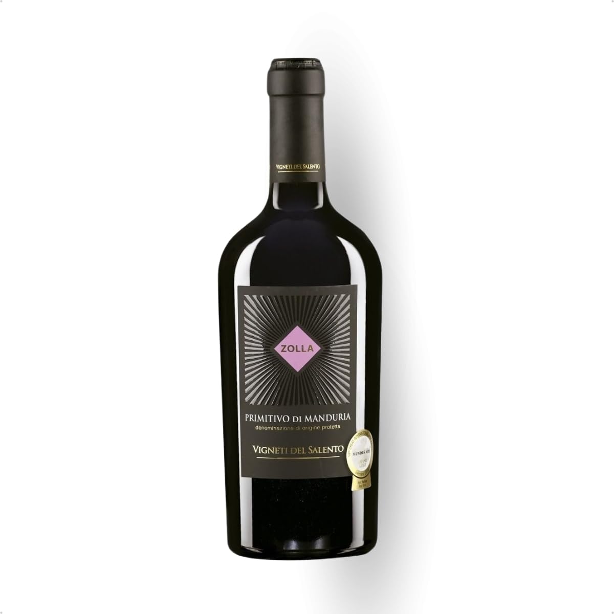 Zolla | Primitivo di Manduria Rotwein | kraftvoll aromatisch mit dunklen Frucht- und Gewürznoten aus Apulien Italien | 750ml