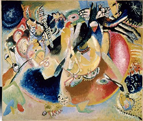 Tableau Kandinsky pour Mur Vide Chambre Salon Improvisation of Cold Forms