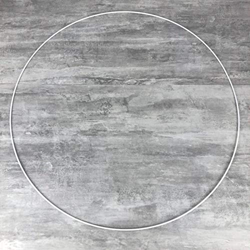 Lot De 2 Cercles Métalliques Blancs Diamètre 35cm - Pour Abat-Jour, Attrape-Rêves Ou DIY