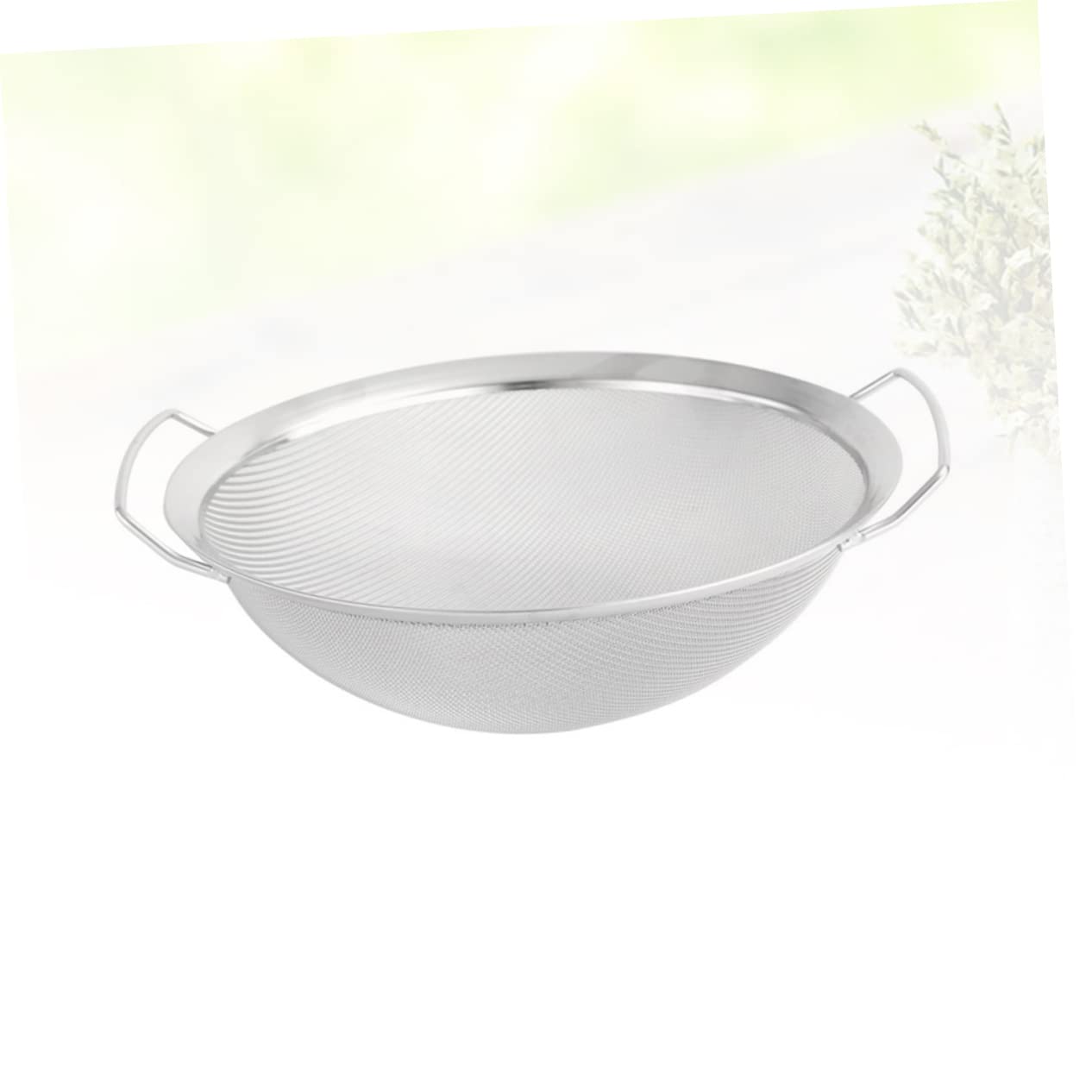 Mikinona 1pieza Colador De Acero Inoxidable Para Cocina Escurridor De Doble Asa Para Lavar Arroz Verduras y Pasta Versátil y Duradero