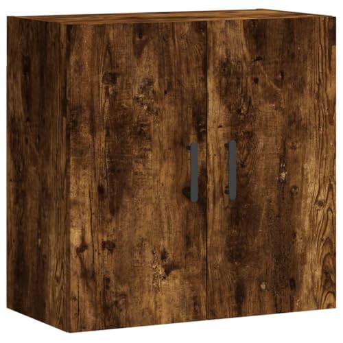 vidaXL Wandschrank, Hängeschrank mit viel Stauraum, Wandmontage Badschrank Medizinschrank, Aufbewahrungsschrank für Wohnzimmer, Räuchereiche Holzwerkstoff vidaXL Wandschrank, Hängeschrank mit viel Stauraum, Wandmontage Badschrank Medizinschrank, Aufbewahrungsschrank für Wohnzimmer, Räuchereiche Holzwerkstoff