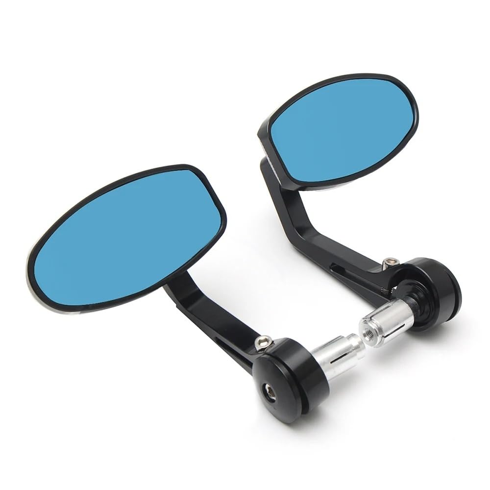 motos Miroir vélo Rétroviseurs Latéraux Noirs CNC Pour Guidon De Moto, 2 Pièces, Pour Speed Pour Triple