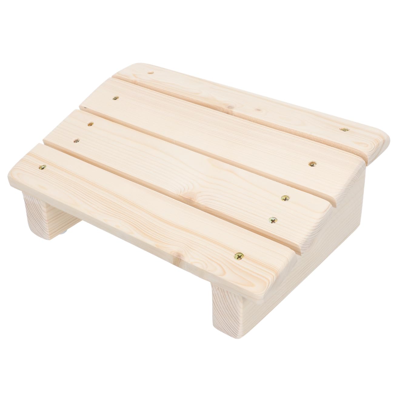 SUPVOX Poggiapiedi Ergonomico in Materiale Sintetico per Ufficio e Casa, Poggia Piedi Portatile e Confortevole, Poggiapiedi in Legno Khaki Inclinato per Scrivania