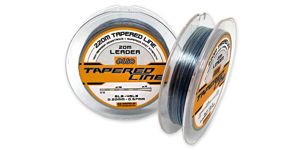ASSO TAPERED LINE - 0.15-0.38 mm, 220 m, coil, MULTICOLOR