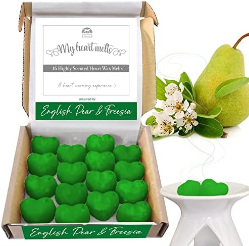 Cinnamon Wax Melts: 16 pcs Heart Shaped Cinnamon Candle Melts | Plastic & Cruelty Free | Vegan & Pet Friendly | Handmade in UK, Candle Alternative