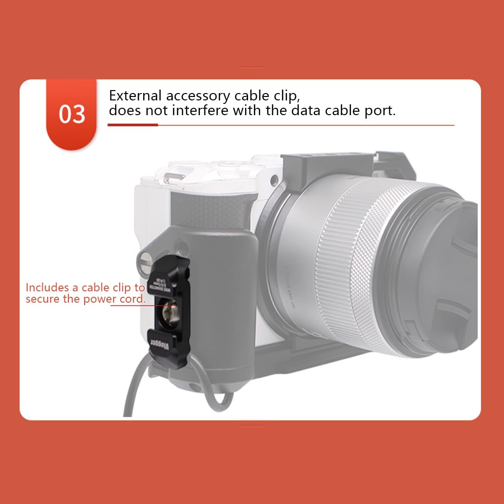 Estabilizador de jaula de cámara compatible con EOSR50V para fotografía de video vertical