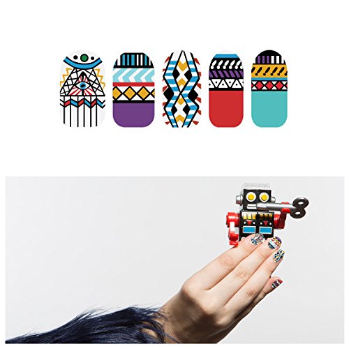 Tattify Tribal Nail Wraps - Illumi-Naughty (Set of 22)