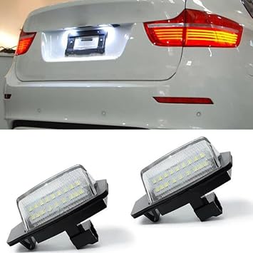 2pcs LED License Plate Light for Mitsubishi Outlander MK2 MK3 Eclipse 3 4 Cross Galant Lancer Sportback Xpander
