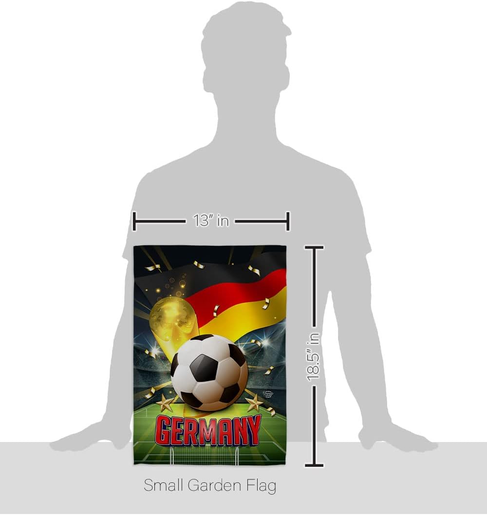 World Cup Germany Garden Flag Sports Soccer Game Goal Ball Football Entertainment Activity Physical House Decoration Banner Small Yard Gift Double-Sided