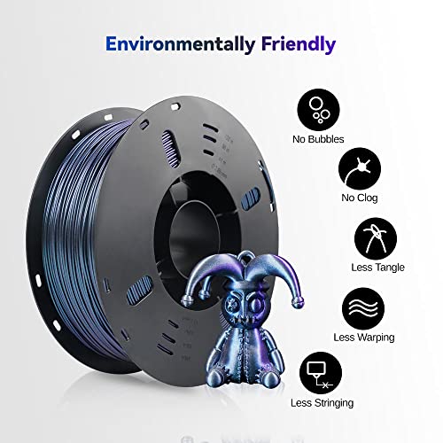 Image of VOXELAB 3D Printer Filament - Color Changeable PLA 1.75mm, Burnt Titanium, Chameleon PLA 1kg (2.2lbs) - Dimensional Accuracy + /- 0.02mm