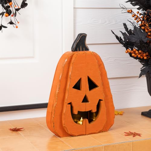 Glitzhome 17.5 Inch Jack-O'-Lantern
