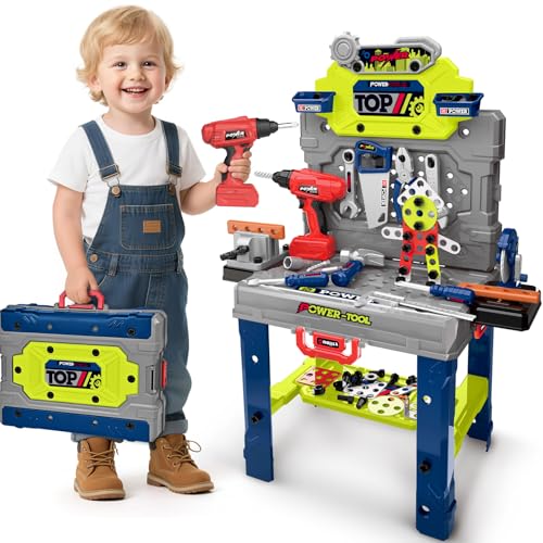 132-Piece Kids Tool Bench Set