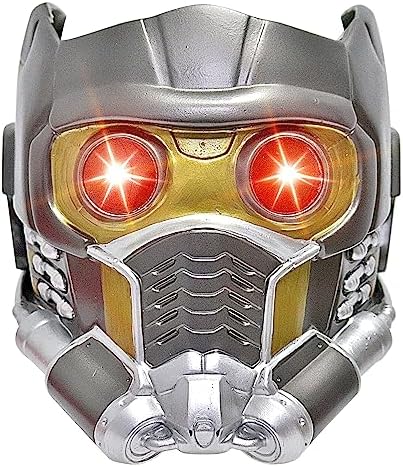 xiuyou Star Lord Helmet Mask Super Hero Peter Mask Halloween Galaxy Guardians Cosplay Costume Carnival Party Headgear Props (Glowing Helmet)