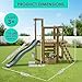 Plum Discovery Wooden Outdoor Playset, Toddler Slide, Playground Sets For Backyards, Kids Yard Play Equipment with Painting Easel, Bucket, Built-In Planter Box, Climbing Wall, Weatherproof, Age 3+ Yrs