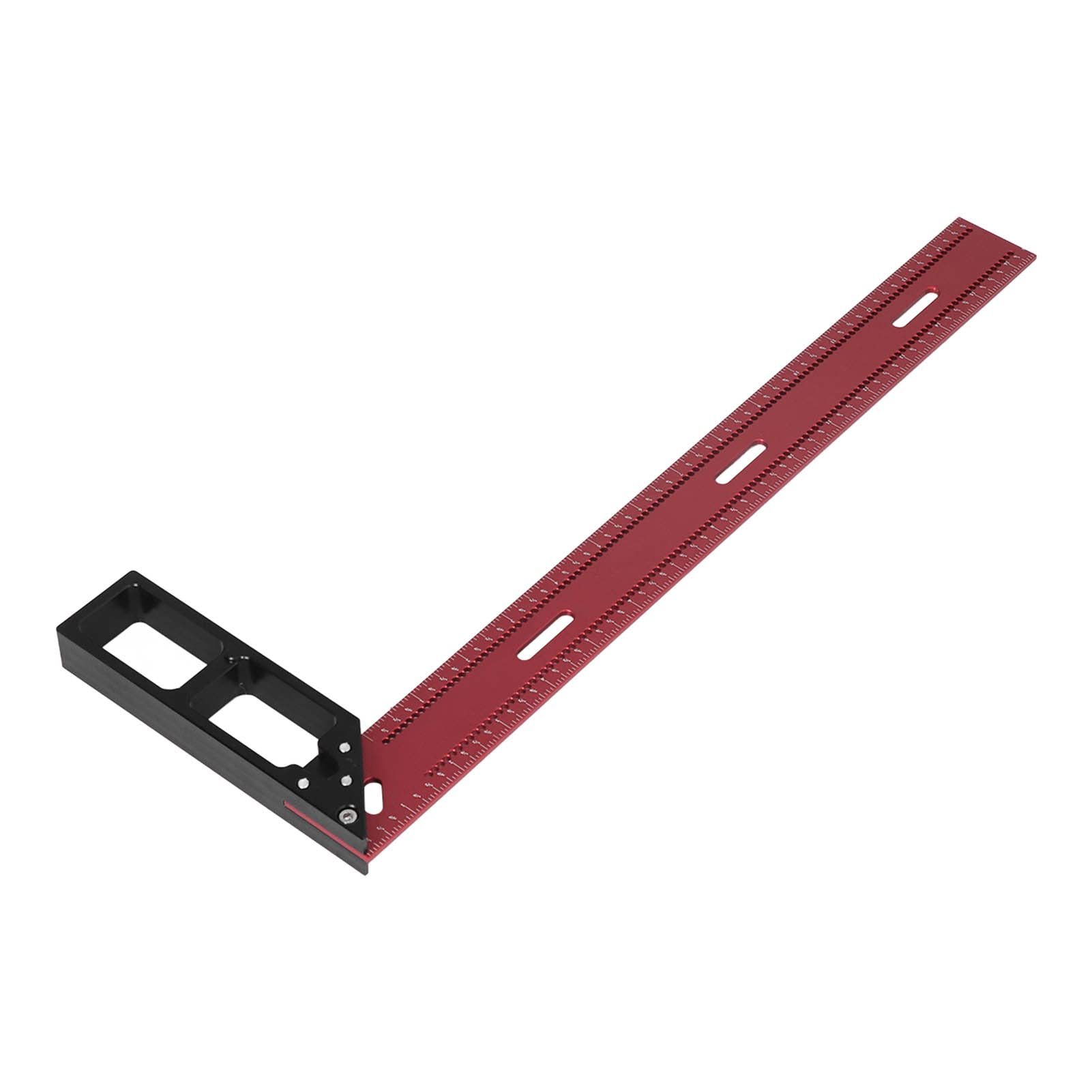 Regla de marcado para carpintería, Regla de medición cuadrada para carpintería Aleación de aluminio a prueba de herrumbre Calibración precisa Estructura razonable para el diseño(50cm)