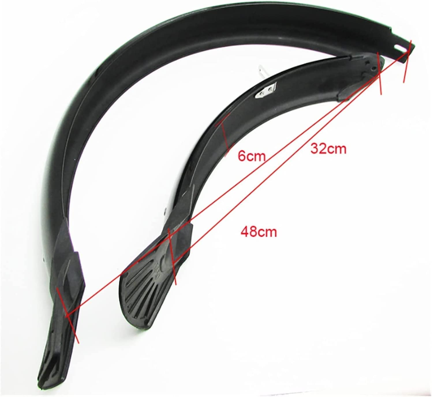Przenośny regulowany rower błotnik rowerowy błotnik skrzydło roweru przednia/tylna osłona przeciwbłotna chromowane plastikowe akcesoria rowerowe części(20 Inch)