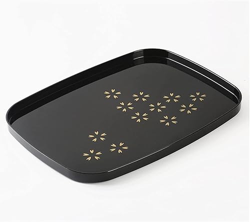 Bandeja de servir de plástico, bandeja de mesa de café, bandeja decorativa para desayuno, cena, centros de mesa para mesa, decoración de granja,