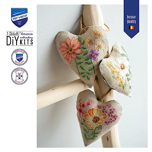Kit point de croix fleurs sauvages complet pour débuter la broderie - 6