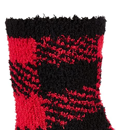 Club Room Men's Holiday Half Calf Socks (Red Check, One Size)3