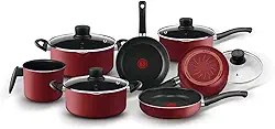 Jogo de Panelas, Rochedo, Smart, 7 peças, Vermelho