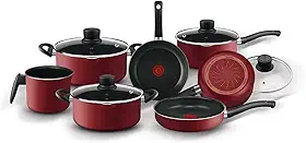Jogo de Panelas, Rochedo, Smart, 7 peças, Vermelho