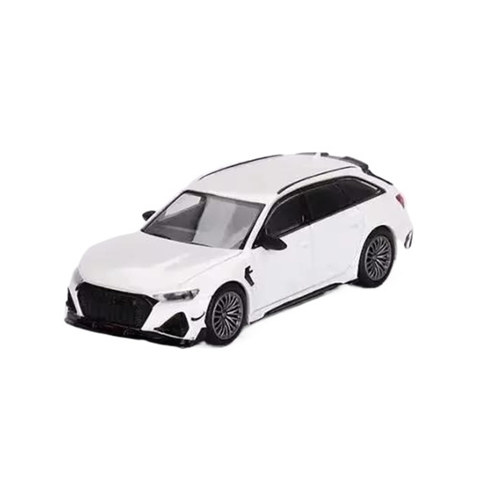 Metallo Scala Replica Mini Car Model Limited Edition 1 64 Per Audi ABT RS6-R Glacier White Metallic Cars Collection Toys