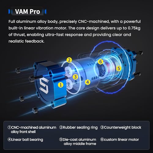 Image of SIMSONN Racing Simulator Pedals Vibration Motor Module Haptic Pedals Reactor (3PCS vam pro set)