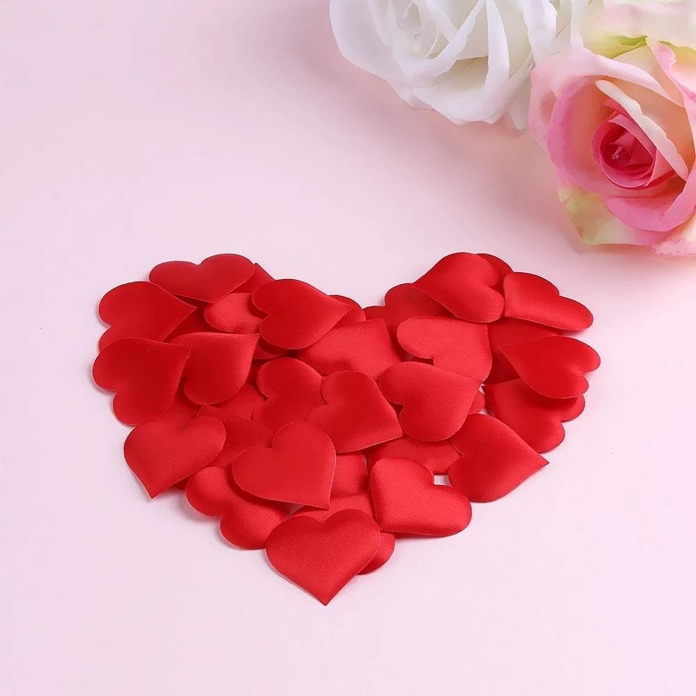100pcs/lot Love Heart Shaped Sponge Petal for Wedding Decorative Handmade DIY Petals Birthday Table Wedding Party Supplies (Color : 4) (3)