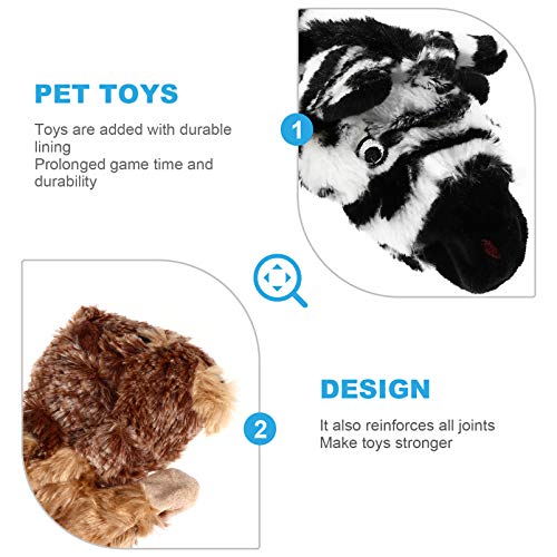 BESPORTBLE Cão Brinquedos Sibilantes 4Pcs Recheio Do Filhote de Cachorro de Pelúcia Brinquedo Para R