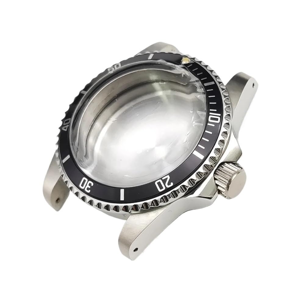 Automatisches mechanisches Herrenuhrgehäuse, 39 mm, wasserdicht, Vintage-Blasenspiegel, Edelstahlgehäuse, passend for NH35/36/38/4R-Uhrwerk