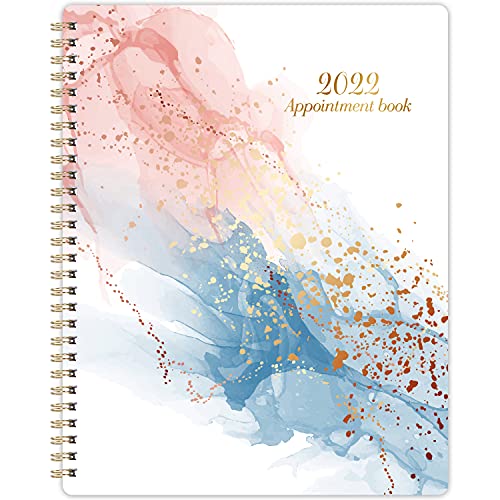 Appointment Book 2022 - Daily Planner 2022, 8 x 10 Hourly Planner 2022, 12-Month Planner from Jan. 2022-December 2022, Appointment Calendar Planner 2022 With Tabs, Flexible Cover