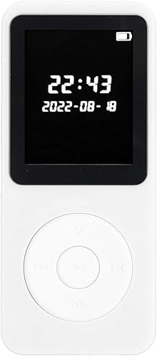Reproductor de MP3, pantalla LCD de 1.77 pulgadas, reproductor de música portátil con altavoz integrado, Bluetooth 5.0 HiFi MP3 con grabadora de