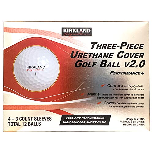 Kirkland-Signature-Pelota-de-Golf-de-Tres-Piezas-con-Cubierta-de-uretano-v20-1-docena-12-Unidades