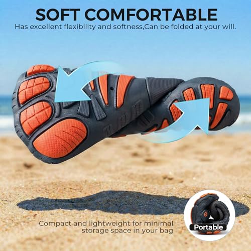 Image of SEEKWAY Barefoot Water Shoes for Kids - Wide Toe Box and Quick-Dry Sand Shoes Toddler for Hiking Swim Beach Pool Kayak Sport Accessories, Camping Essentials Must-Haves for Boys Girls Sizes