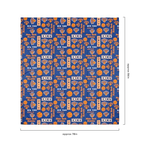 Foco BKTNBFL5PK New York Knicks Nba Team Color Bed In A Bag Comforter Bedding 5 Piece Set thumb #4