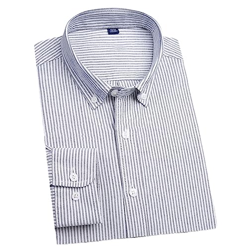 Chemise à carreaux pour hommes en coton Oxford casual Dninmim 9015 XL