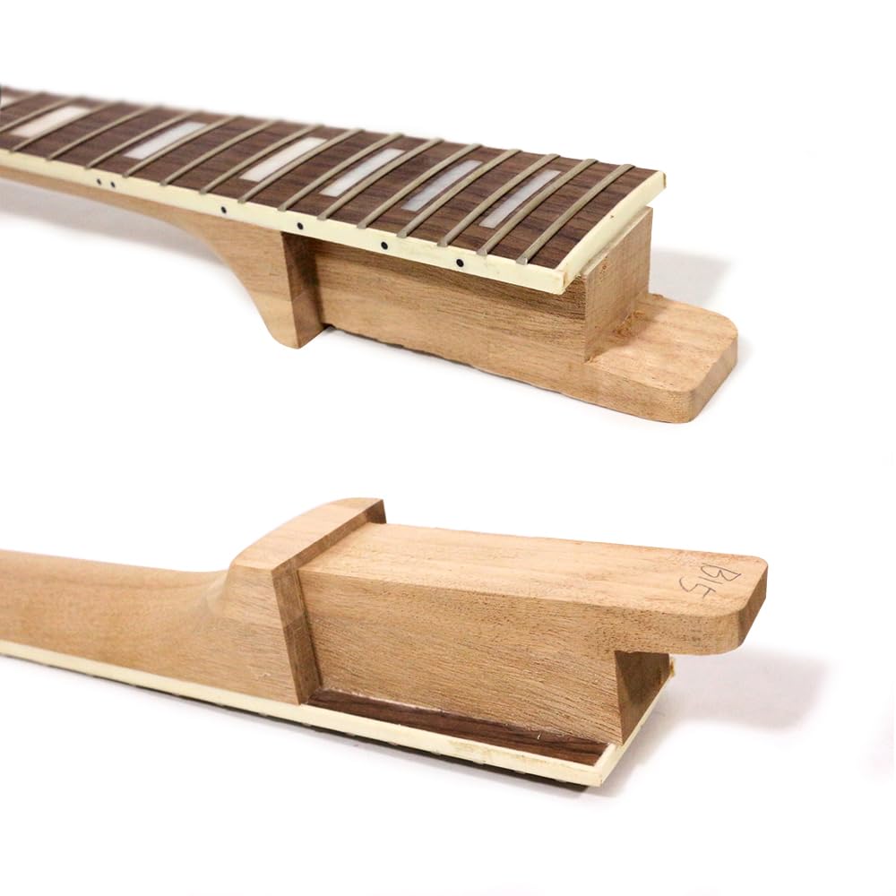 E-Gitarren-Set, gestepptes Ahorn-Oberteil, Mahagoni-Körper, 22 Bünde, 62 cm, Gitarrenhals für handgefertigte Gitarrenprojekte