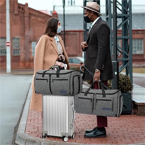 Foldable Business Travel Bag Large Capacity Suit Storage Handbag Short Trip Luggage Pack Commuting Duffel Bag3