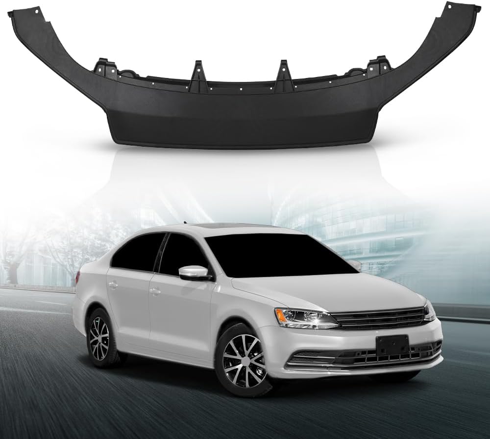 LQI Front Air Dam Deflector Lower Valance Replacement Compatible with Volkswagen Jetta 2015-2018 5C6805903J9B9, VW1093128 Textured Black
