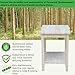 International Concepts Portman Accent Table, Solid Parawood, Unfinished