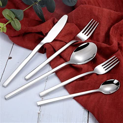 Juegos de Cubiertos Juego de Cubiertos Occidentales Dorados 4 Piezas Estilo Espejo Cuchillo Tenedor Cuchara de té Vajilla Dorada Juegos de vajilla de Acero INOX