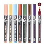 STATIONERY ISLAND Chalk Pens for blackboard, Liquid Chalk Markers for Chalkboard and Glass, Wipeable Chalk pens for Window Drawing,Earth Tone