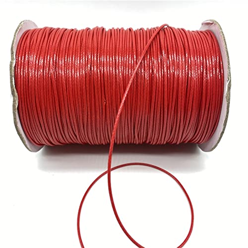 Perlenfaden-Bastelschnur, Baumwoll-Makramee-Seilschnur, Perlenschnur, 10 Yards/Lot, 1 mm gewachste Schnur, PU-Lederfaden, Schnur, Schnur, Riemen, Halskette, Seil for die Schmuckherstellung, DIY-Armban