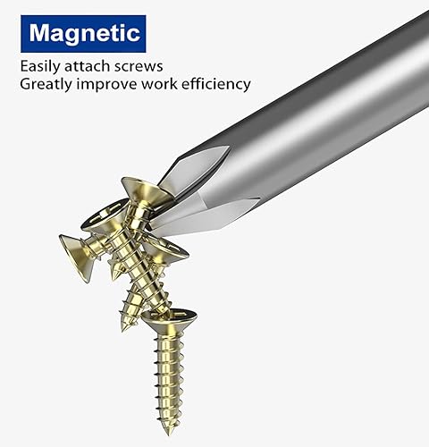 Miniatura 5 de Brocas de destornillador Phillips de 6 pulgadas de largo, vástago hexagonal de 14 de pulgada, juego de brocas magnéticas para taller de producción