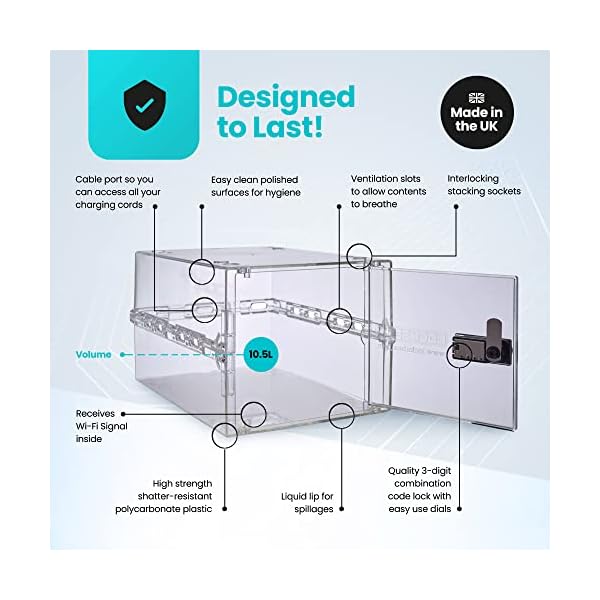 Lockabox One™ Compact and Hygienic Lockable Storage Box for Food